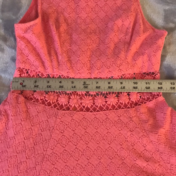 Free People Dress Daisy Pink Crochet Lace Skater size 2 - Picture 11 of 16